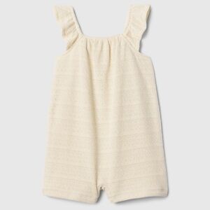 babyGap Crochet Flutter Romper NWT